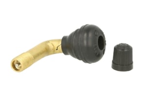 ventilek pro motocykly / skútry, cerný, pro otvor 11,3 mm, zahnutý (90°), gumový