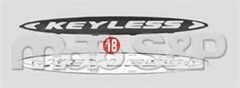 Z 548 samolepící oválné logo Keyless pro kufr GIVI E 41 Keyless
