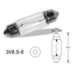 žiarovka 12V 5W SV8-8,5 modrá